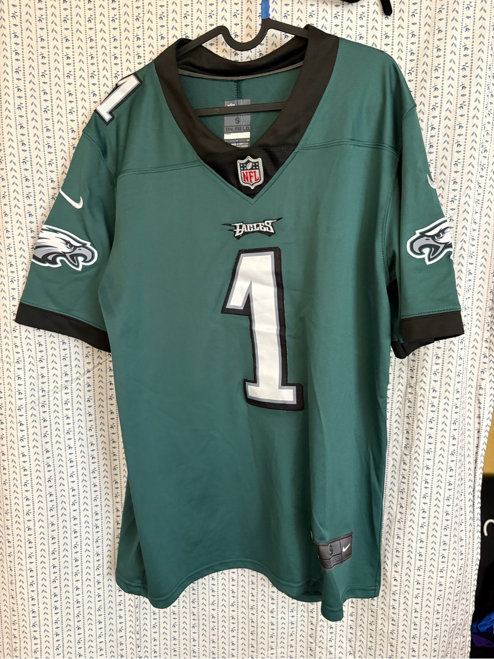 NFL Philadelphia Eagles #1 Green Black Jersey